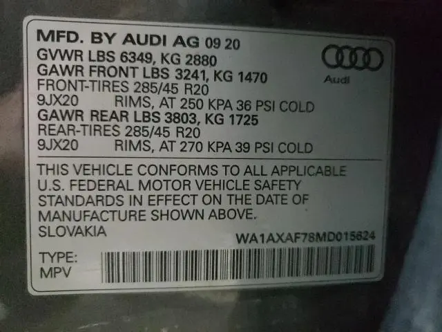 2021 AUDI Q7 PREMIUM  