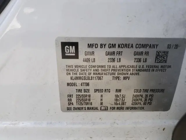 2020 BUICK ENCORE GX ESSENCE  