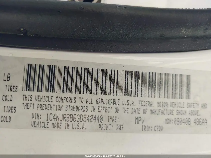 2016 JEEP PATRIOT SPORT