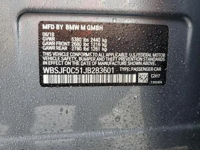 2018 BMW M5   