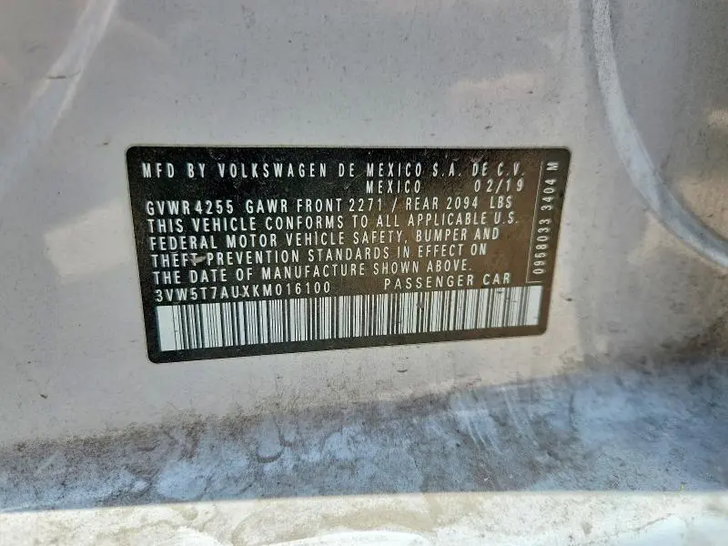 2019 VOLKSWAGEN GTI S  