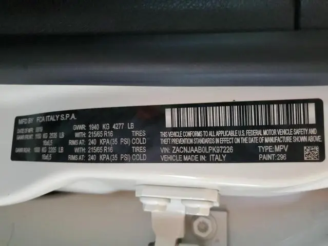 2020 JEEP RENEGADE SPORT  