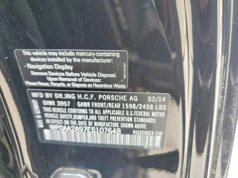 2014 PORSCHE 911 CARRERA  