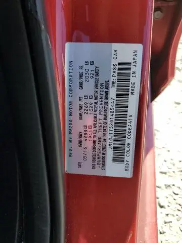 2016 MAZDA 6 TOURING