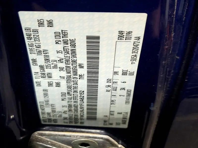 2015 FORD ESCAPE TITANIUM  