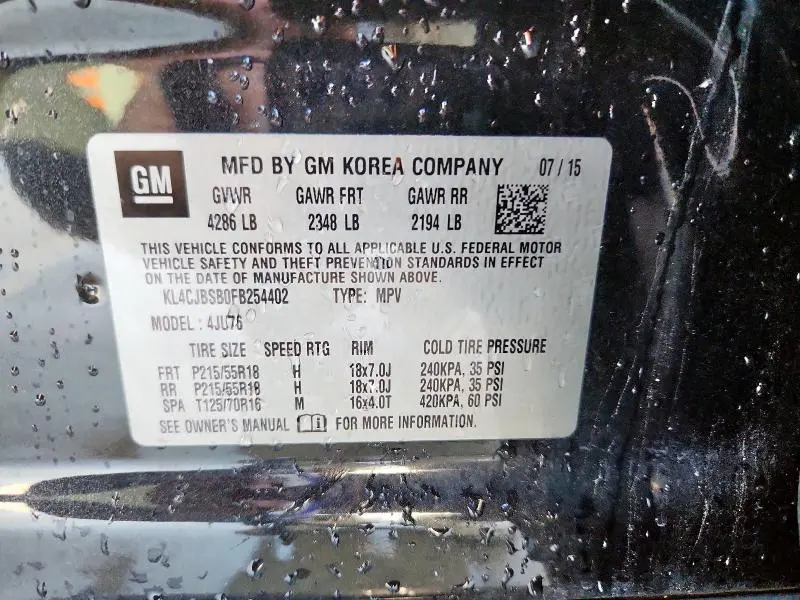 2015 BUICK ENCORE CONVENIENCE  