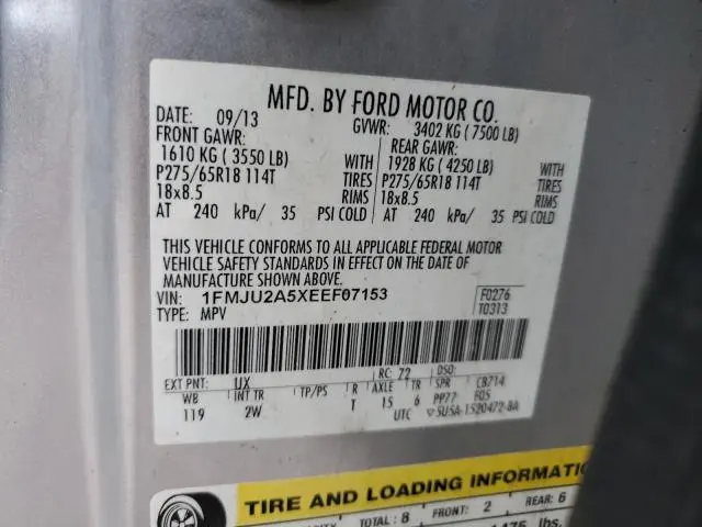 2014 FORD EXPEDITION LIMITED  