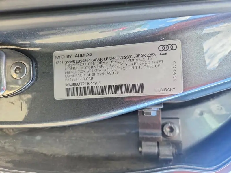 2018 AUDI A3 PREMIUM  