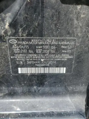 2016 HYUNDAI ELANTRA SE