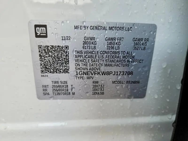 2023 CHEVROLET TRAVERSE LS  