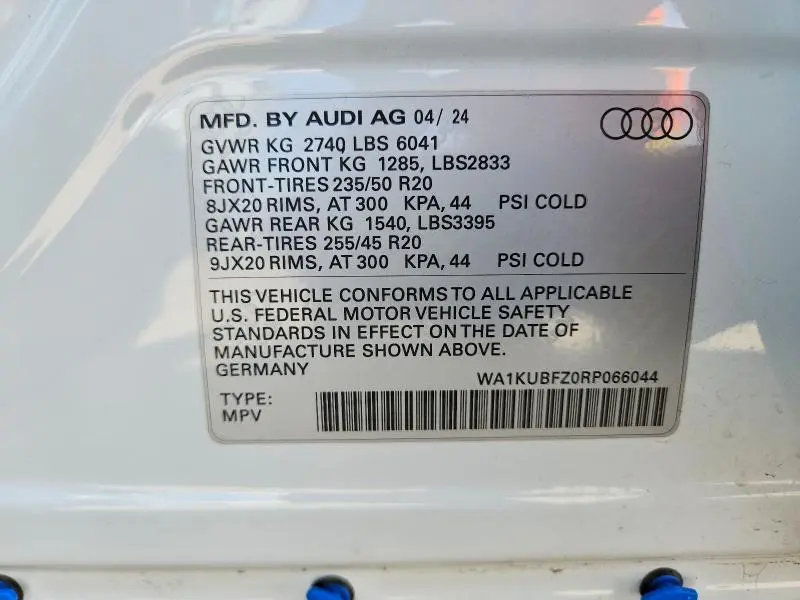 2024 AUDI Q4 E-TRON PREMIUM  