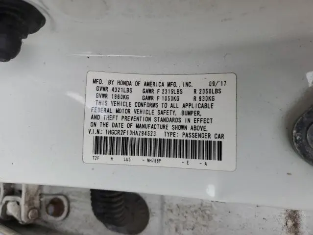 2017 HONDA ACCORD SPORT SPECIAL EDITION  