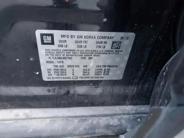 2020 CHEVROLET TRAX 1LT  