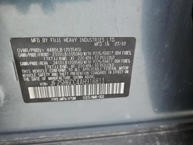 2010 SUBARU FORESTER 2.5X PREMIUM  