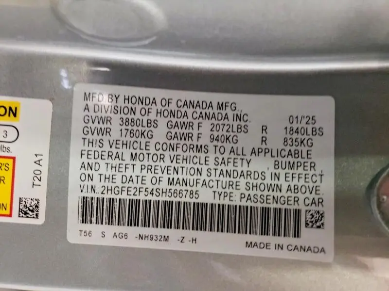 2025 HONDA CIVIC SPORT  
