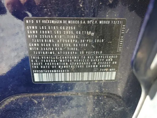 2022 VOLKSWAGEN TIGUAN SE