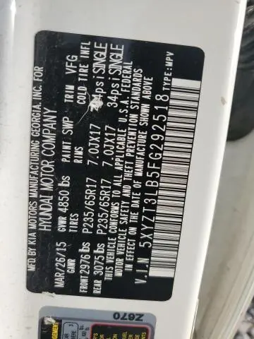 2015 HYUNDAI SANTA FE SPORT   