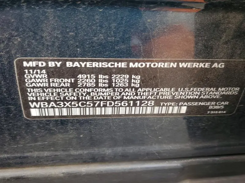 2015 BMW 328 XIGT  