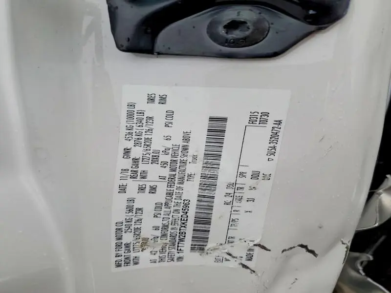 2019 FORD F250 SUPER DUTY  