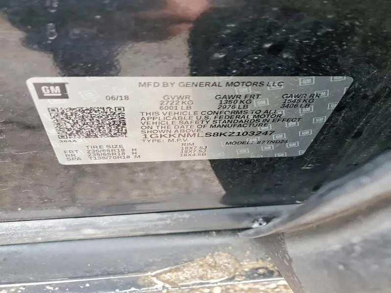 2019 GMC ACADIA SLT-1  