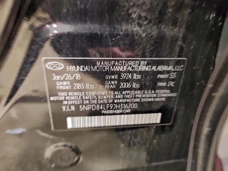 2018 HYUNDAI ELANTRA SEL  