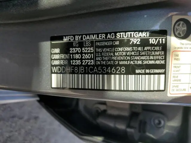 2012 MERCEDES-BENZ E 350 4MATIC  
