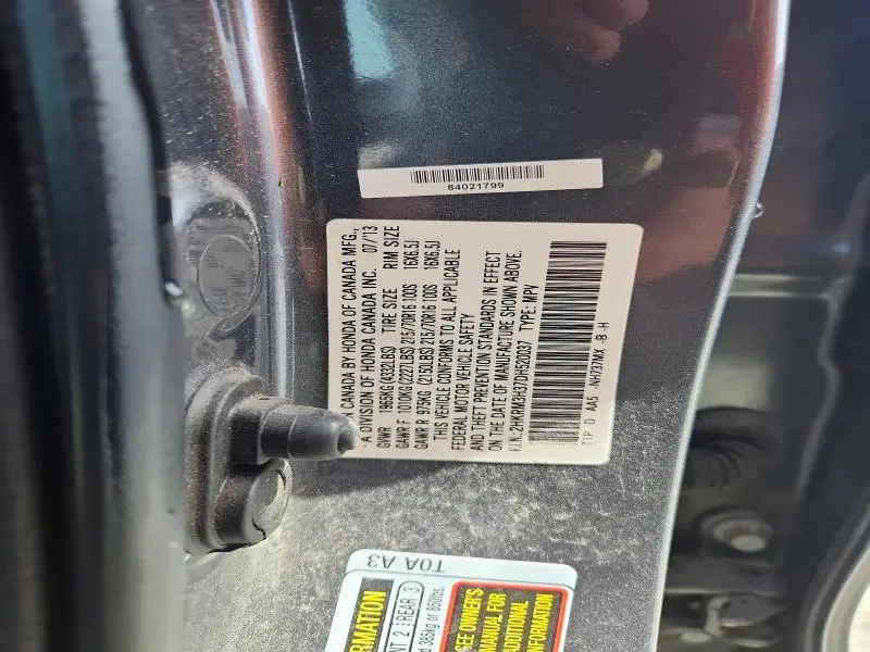 2013 HONDA CR-V LX  