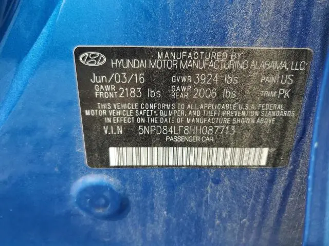 2017 HYUNDAI ELANTRA SE  
