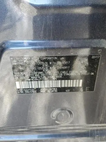 2017 TOYOTA RAV4 XLE