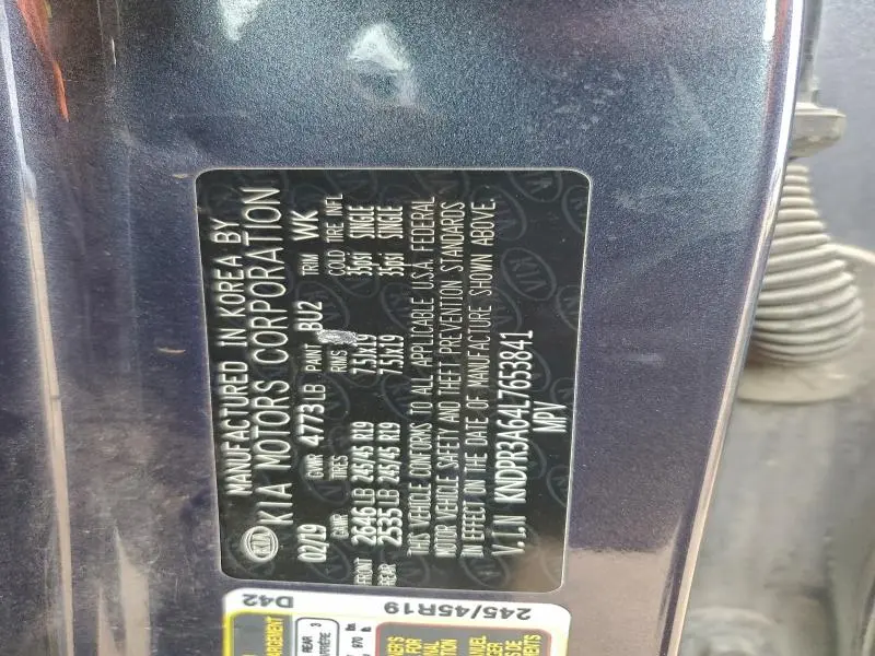 2020 KIA SPORTAGE SX  