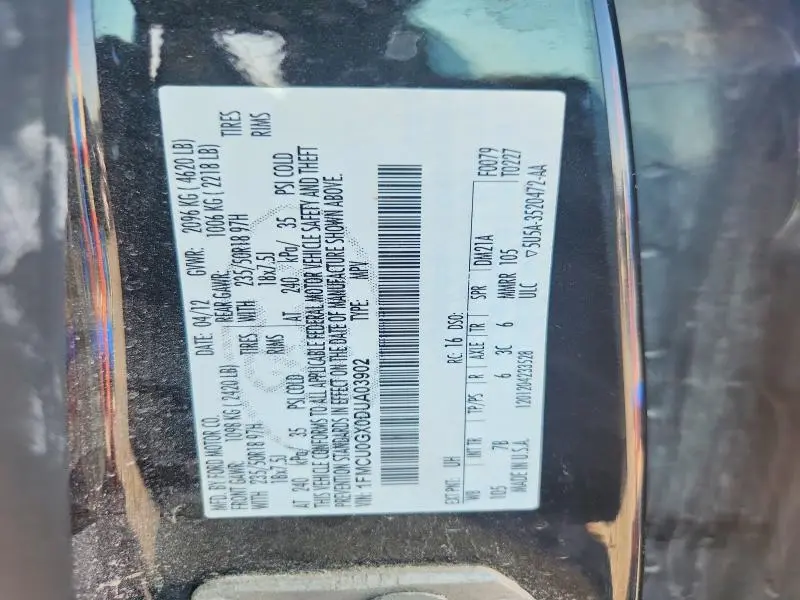 2013 FORD ESCAPE SE  