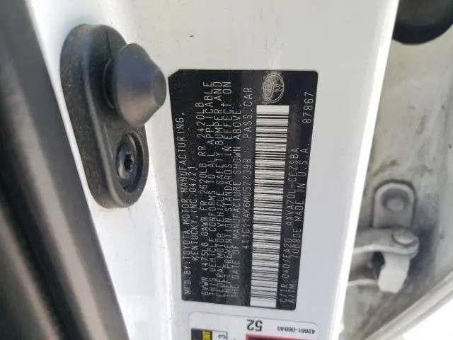 2021 TOYOTA CAMRY SE  