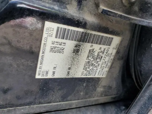 2012 NISSAN ALTIMA BASE  