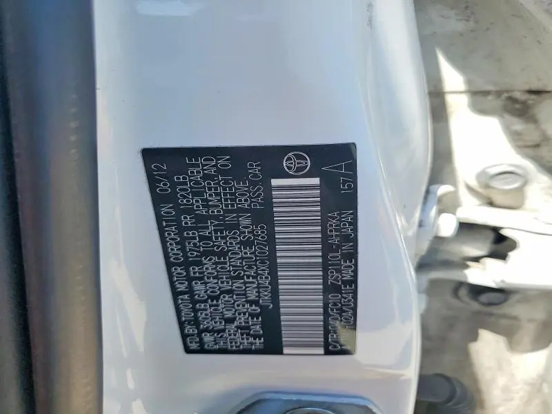 2012 SCION XD BASE  
