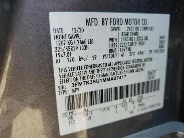 2021 FORD MUSTANG MACH-E PREMIUM  