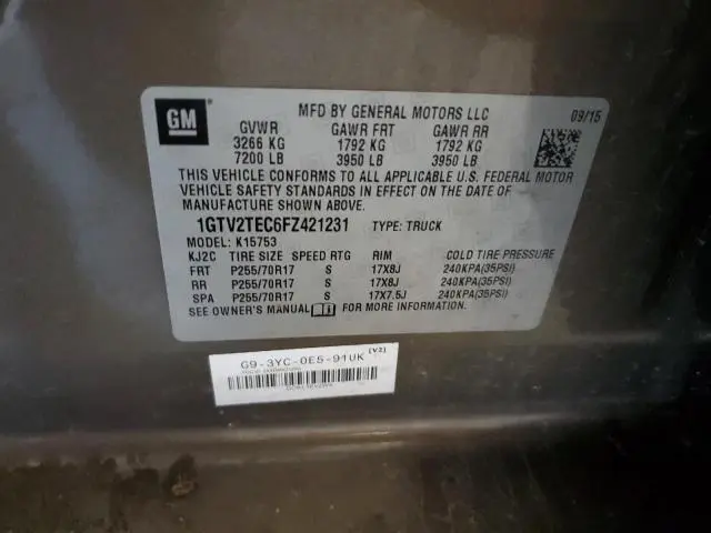 2015 GMC SIERRA K1500  