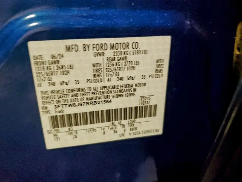 2024 FORD MAVERICK XLT  