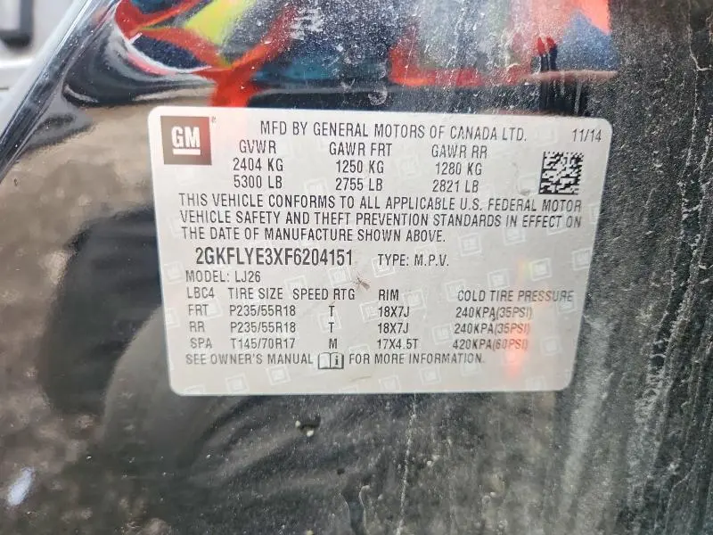 2015 GMC TERRAIN SLT  