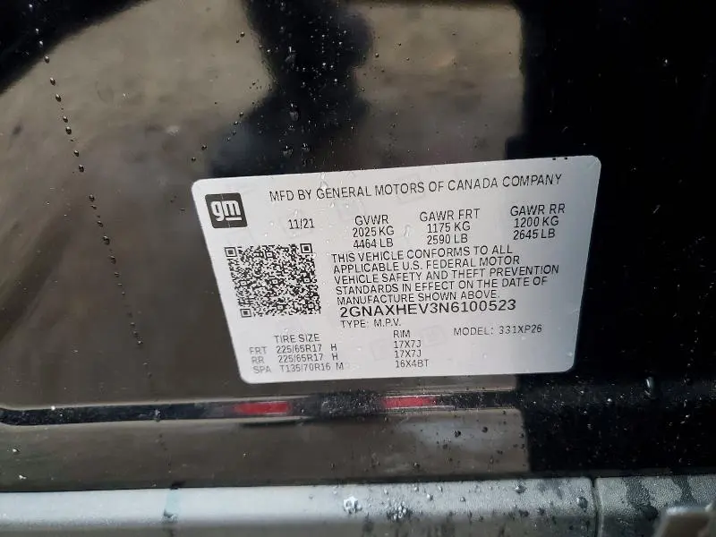 2022 CHEVROLET EQUINOX LS  