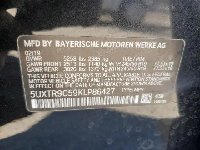 2019 BMW X3 XDRIVE30I  
