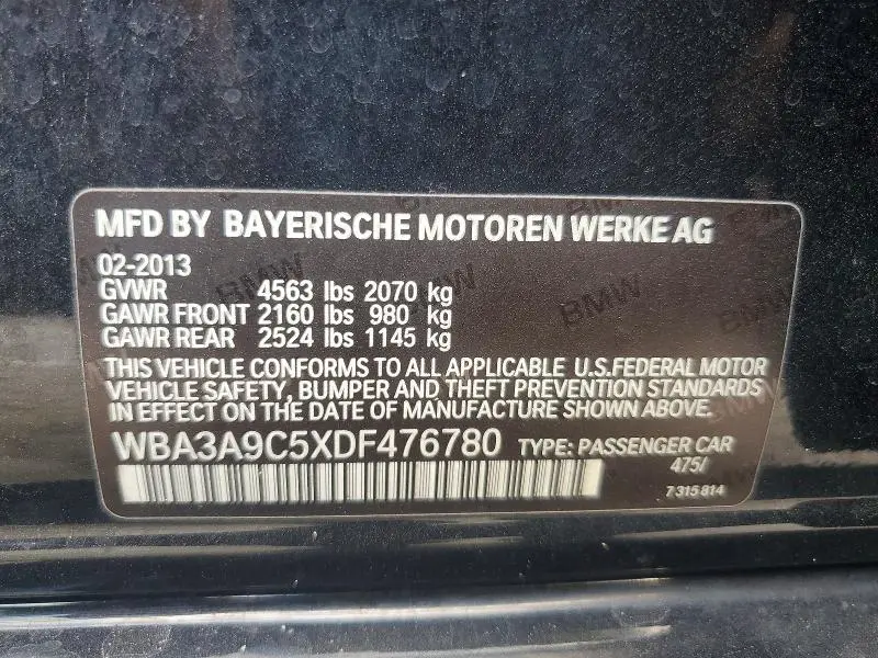 2013 BMW 335 I  