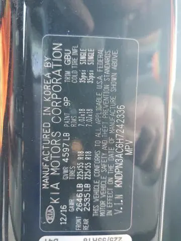 2017 KIA SPORTAGE EX  