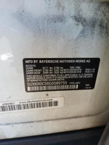 2016 BMW X5 XDRIVE35I  