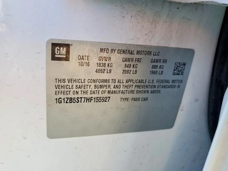 2017 CHEVROLET MALIBU LS  