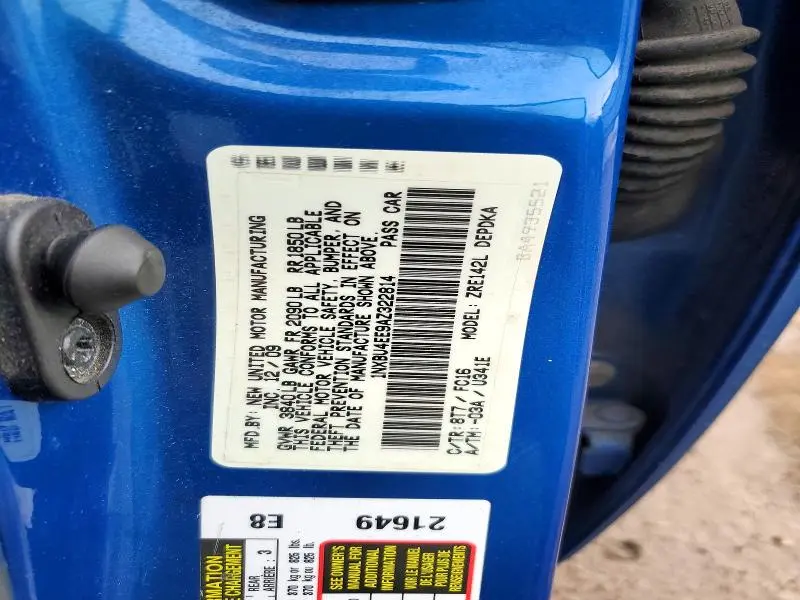 2010 TOYOTA COROLLA LE  