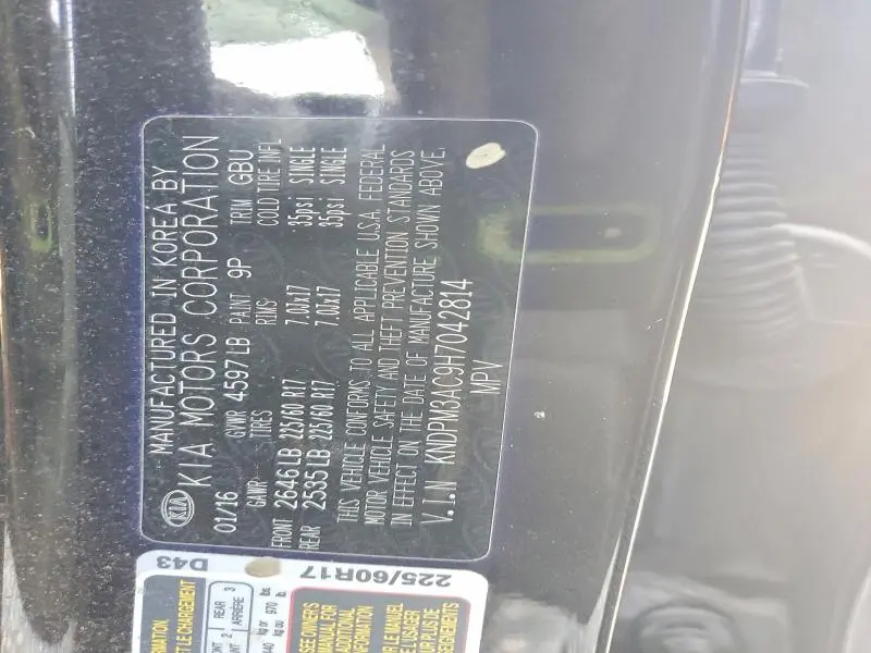 2017 KIA SPORTAGE LX  