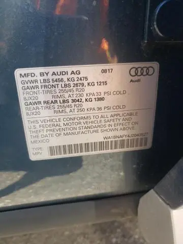 2018 AUDI Q5 PREMIUM PLUS  