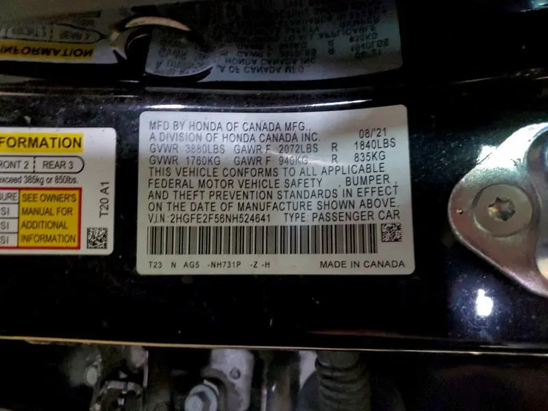 2022 HONDA CIVIC SPORT  