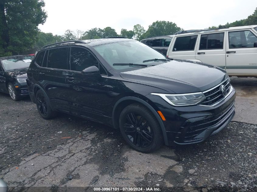 2022 VOLKSWAGEN TIGUAN 2.0T SE R-LINE BLACK