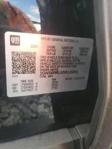 2025 CHEVROLET TAHOE K1500 RST  